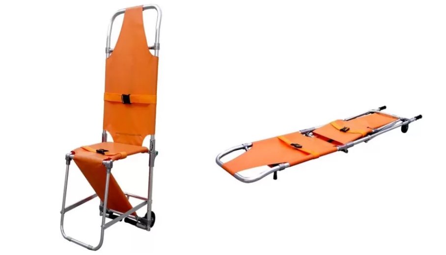 Aluminum Alloy Folding Stretcher Chair - Image 3