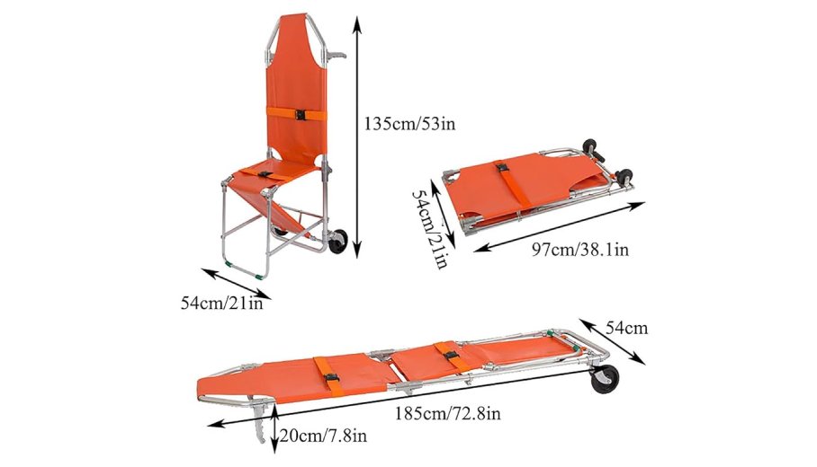 Aluminum Alloy Folding Stretcher Chair