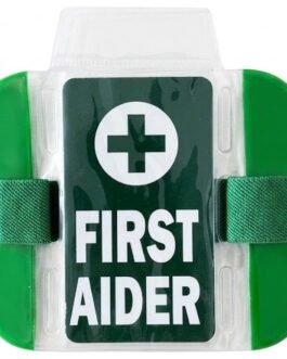 Arm Band Plastic Green – First Aider