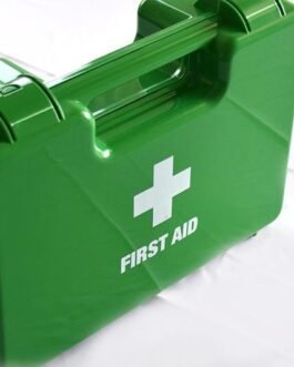 Empty First Aid Box ABS Plastic Green – 22.5 x 16.5 x 4.5 cm