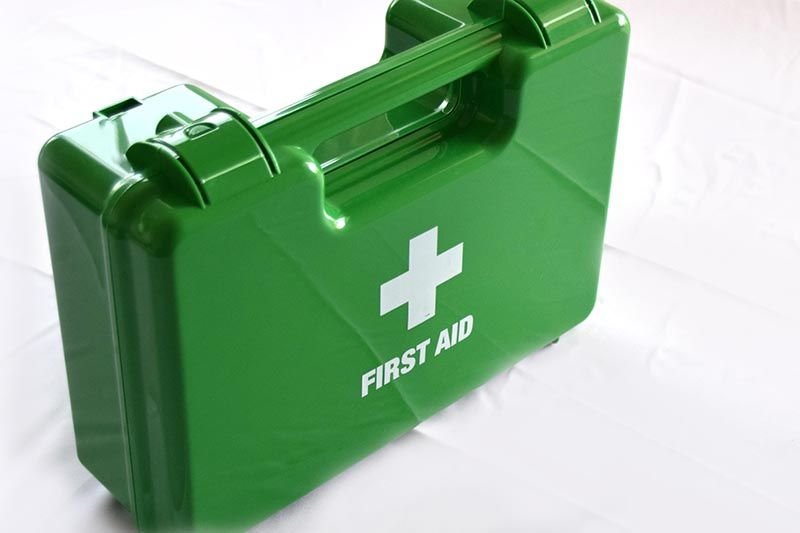 Empty First Aid Box ABS Plastic Green – 22.5 x 16.5 x 4.5 cm