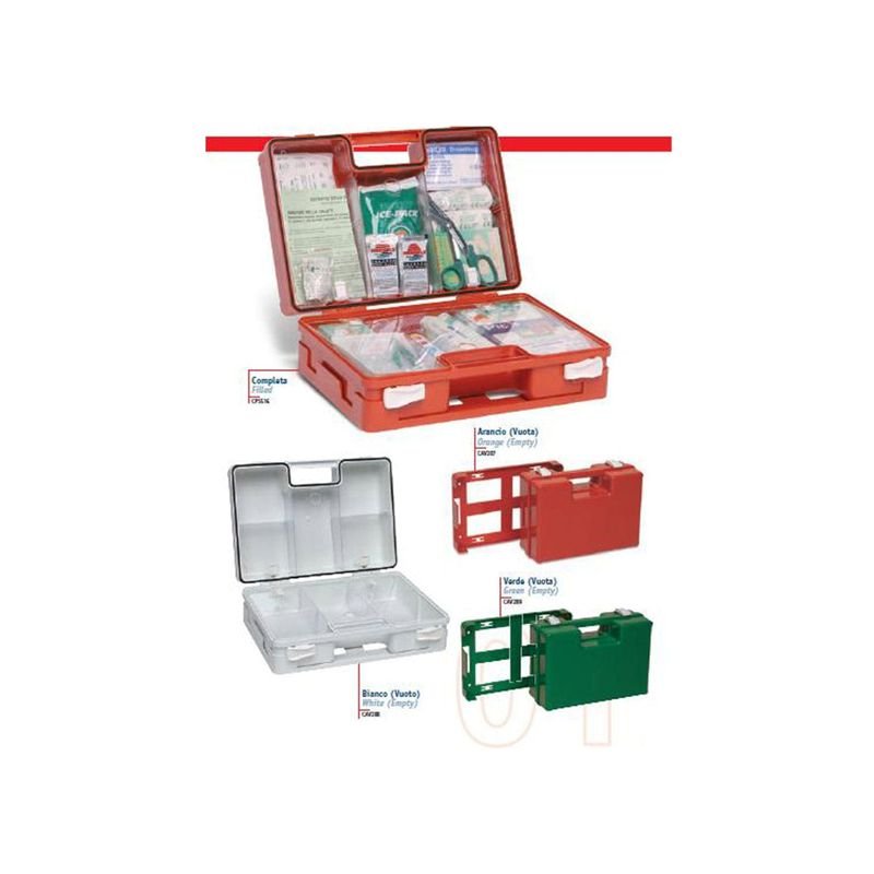 Empty First Aid Box ABS Plastic Green – 31.5 x 21.5 x 12.5 cm