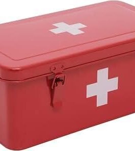 Empty First Aid Box Metal Medium