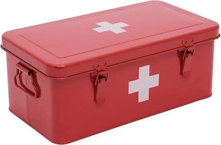Empty First Aid Box Metal Medium