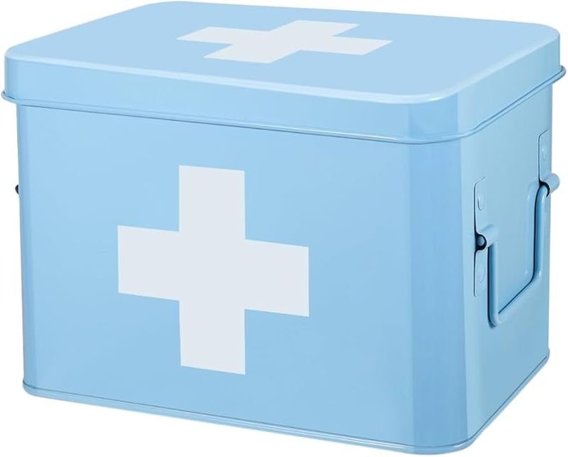 Empty First Aid Box Metal Small