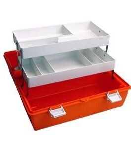 Empty First Aid Box Plastic Medium – Orange