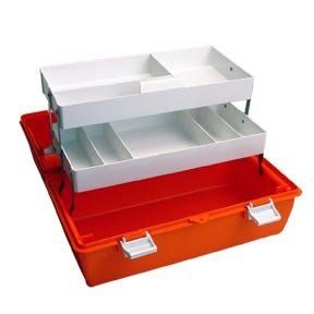 Empty First Aid Box Plastic Medium – Orange