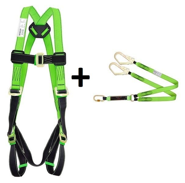 Fall Arrest Harness with Twin Lanyards (1 Attachment Point)