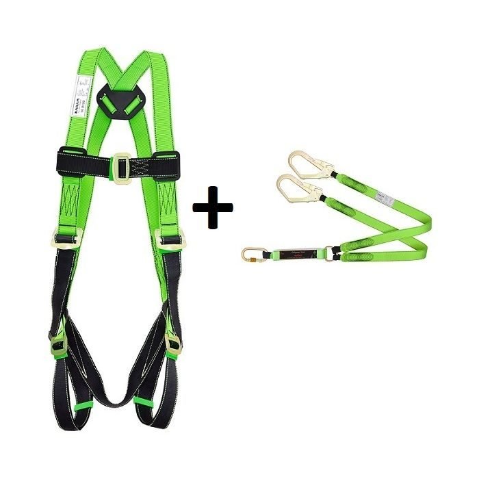 PN 21 Full Body Harness with PN 361 Double Lanyard
