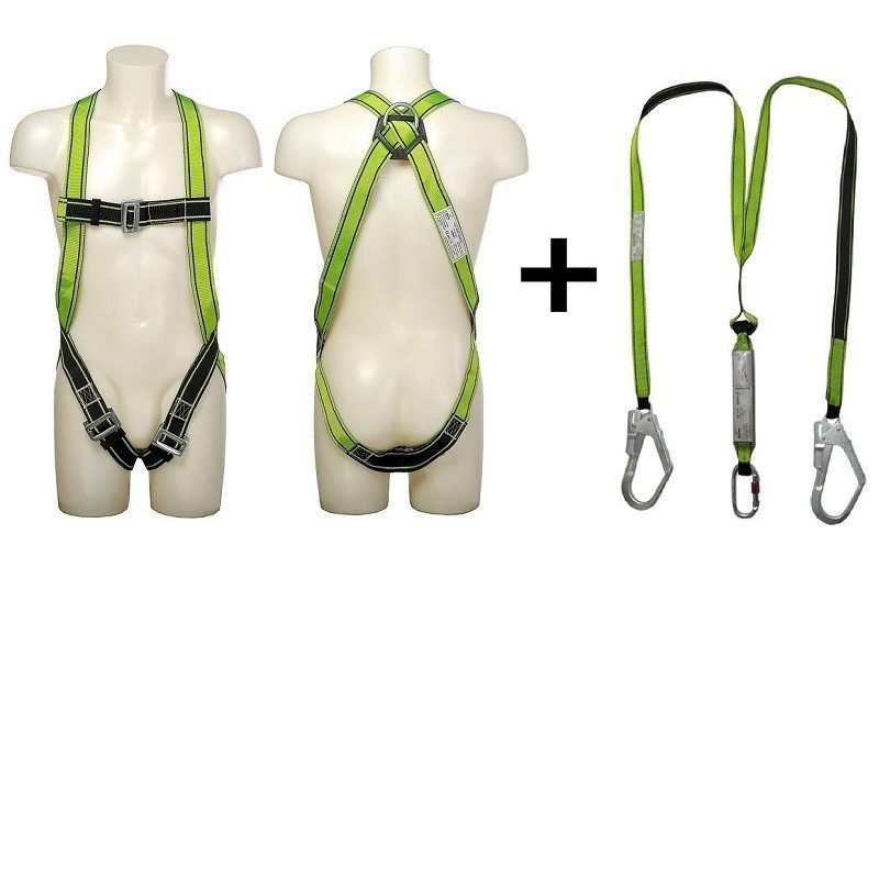 Vaultex Safety Harness with Twin Lanyard